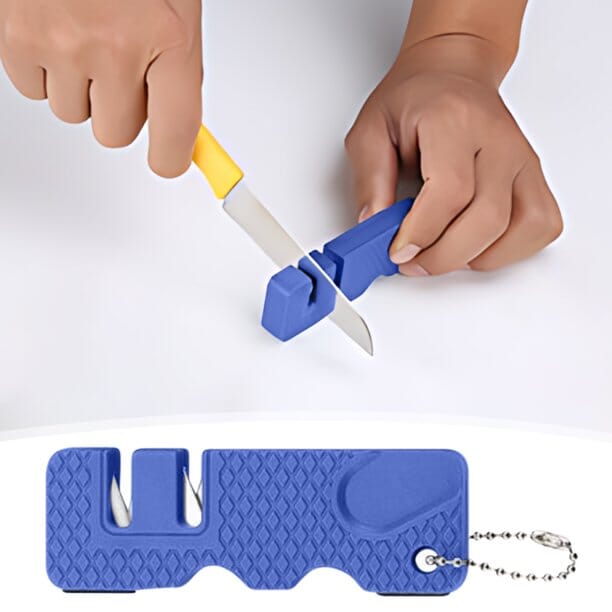 Aiguiseur de Couteaux - MiniOutdoorsKnifeSharpener™ - Bleu