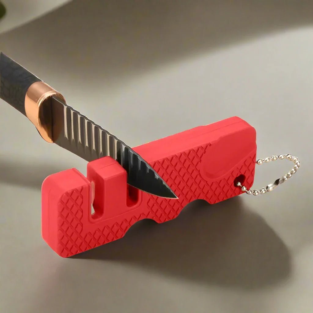 Aiguiseur de Couteaux - MiniOutdoorsKnifeSharpener™ - Rouge