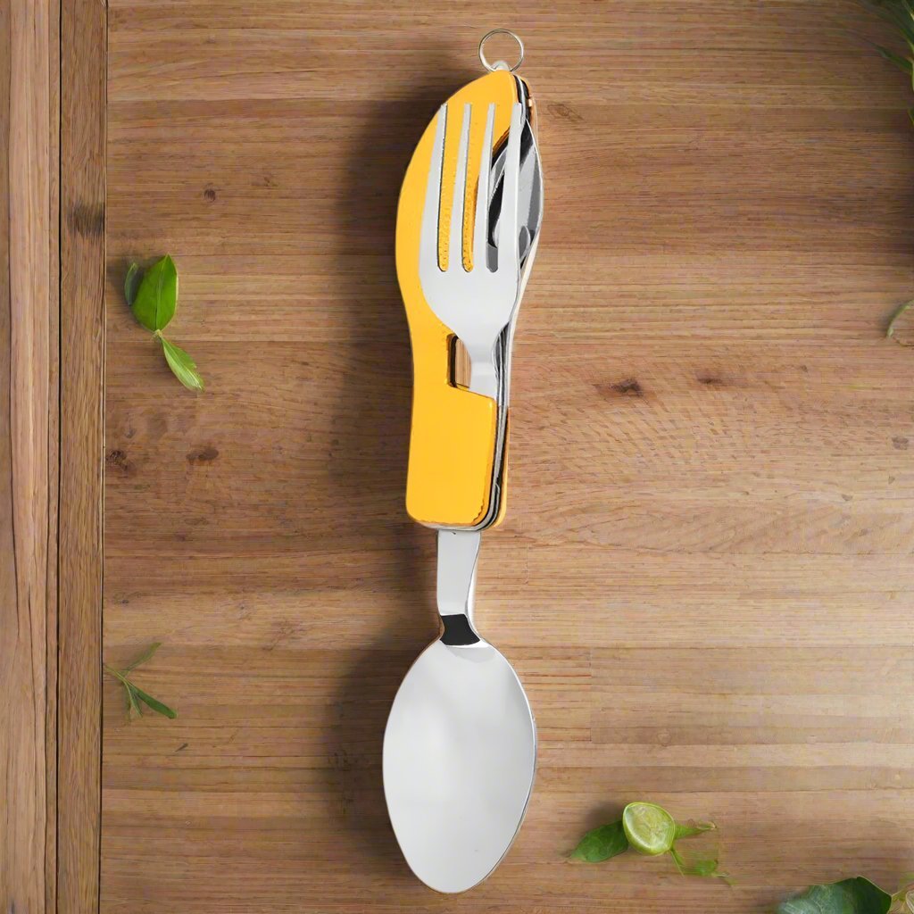 Couteau Suisse - FoldableTablewareSet™ - Jaune